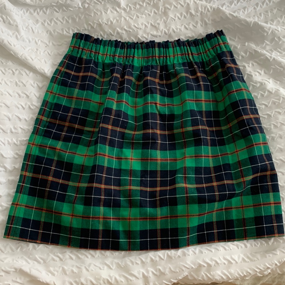 J. Crew Tartan Paper Bag Skirt